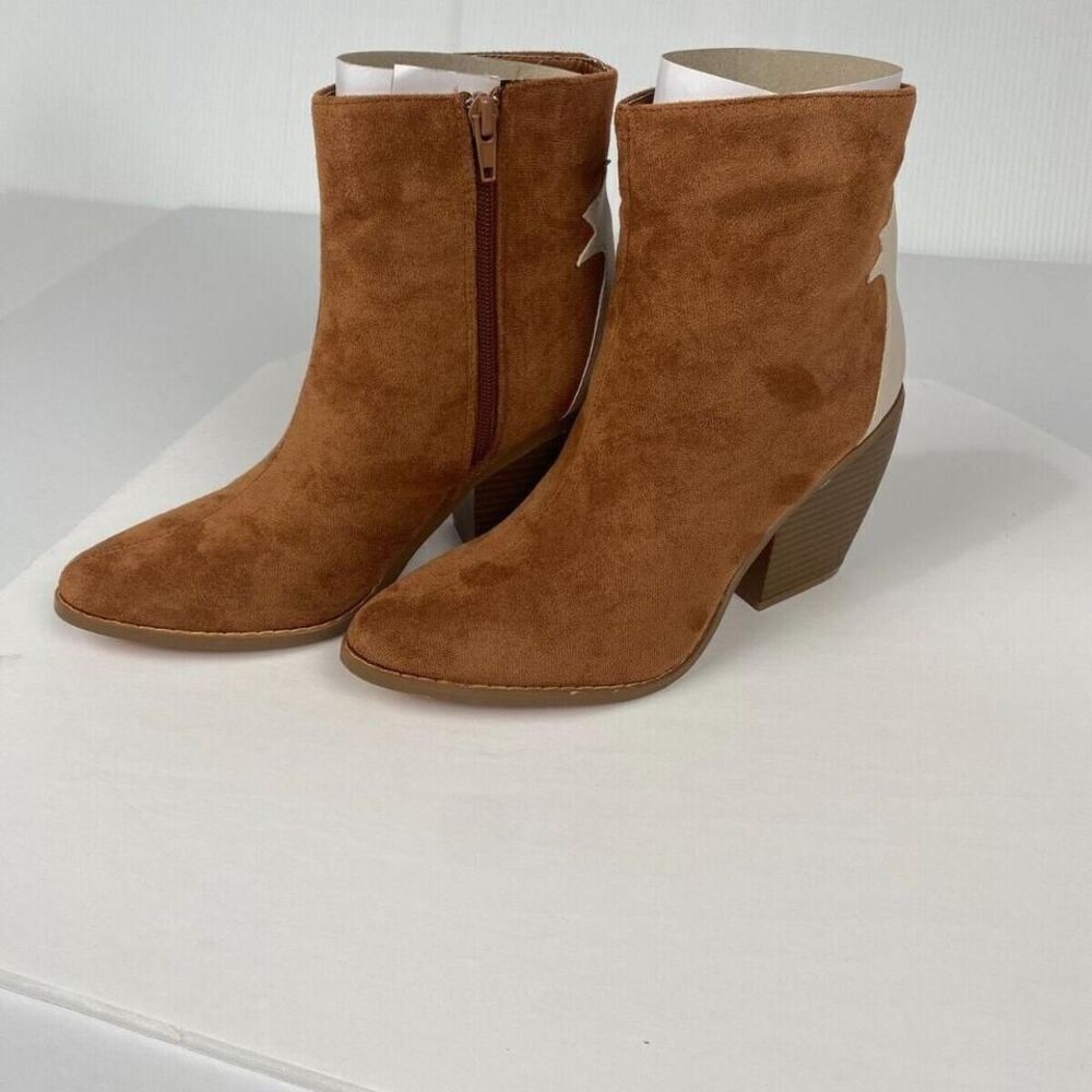 YOKI Women's Bootie Fashion Boot Goldie Bootie Size 7.5 Muriel Rust Shoes New